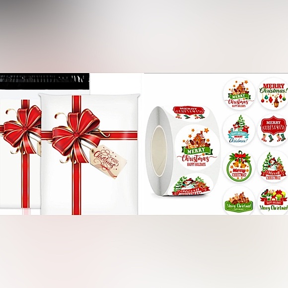 20 10x13 Poly Mailers & 500 Stickers - Picture 1 of 12